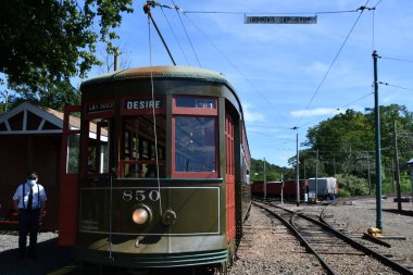 15 Ağustos 2021 'de Doğu Haven, Connecticut' taki Trolley Müzesi 'nin kıyı şeridi tomografisi.