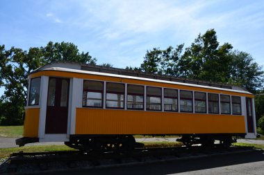 EAST HAVEN CT - AUG 15: Shoreline Trolley Museum in East Haven, Connecticut, as seen on Aug 15, 2021.