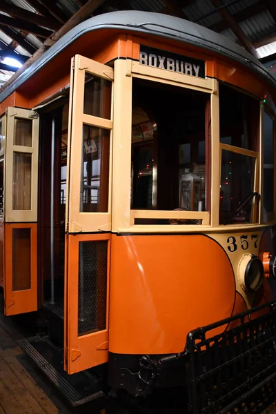 15 Ağustos 2021 'de Doğu Haven, Connecticut' taki Trolley Müzesi 'nin kıyı şeridi tomografisi.