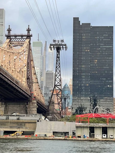 Nueva York Ago Queensboro Bridge Nueva York Visto Agosto 2021 — Foto de Stock