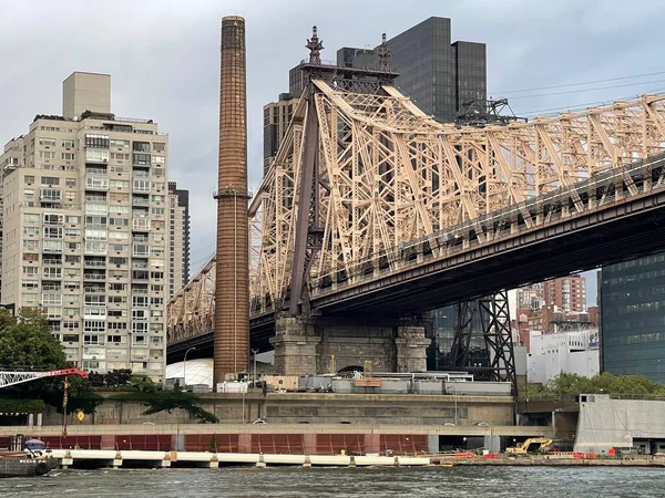 New York Aug Queensboro Bridge New York City Sett Den — Stockfoto