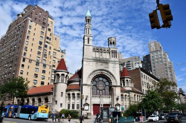 NEW YORK, New York - 3 Haziran 2022 'de Manhattan, New York' ta görülen ilk Baptist Kilisesi.