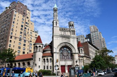 NEW YORK, New York - 3 Haziran 2022 'de Manhattan, New York' ta görülen ilk Baptist Kilisesi.