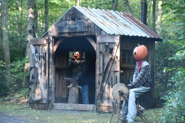 Pumpkintown The Ride in East Hampton, Connecticut, 3 Ekim 2022 'de görüldüğü gibi..