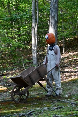 Pumpkintown The Ride in East Hampton, Connecticut, 3 Ekim 2022 'de görüldüğü gibi..