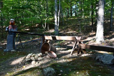 Pumpkintown The Ride in East Hampton, Connecticut, 3 Ekim 2022 'de görüldüğü gibi..