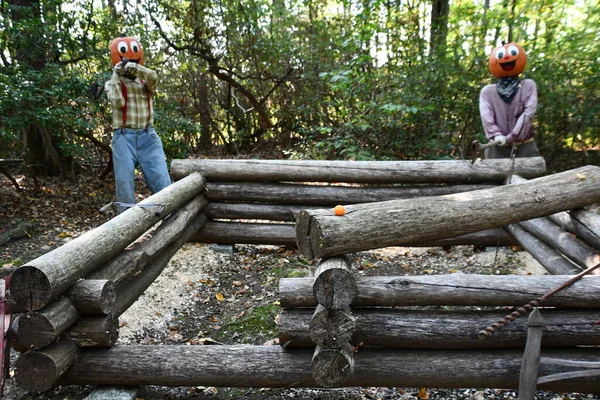 Pumpkintown The Ride in East Hampton, Connecticut, 3 Ekim 2022 'de görüldüğü gibi..
