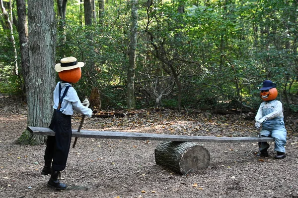 Pumpkintown The Ride in East Hampton, Connecticut, 3 Ekim 2022 'de görüldüğü gibi..