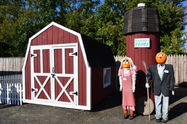 EAST HAMPTON CT - 3 Ekim 2022 'de görüldüğü gibi, Doğu Hampton, Connecticut' taki The Village.