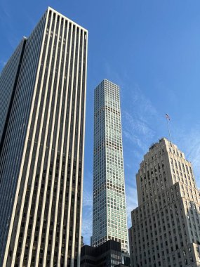 NEW YORK, NY - 18 SEP: 18 Eylül 2021 'de görüldüğü üzere Manhattan, New York City' deki binalar.