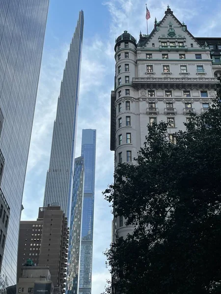 Nova Iorque Sep Edifícios Manhattan Nova Iorque Como Visto Setembro — Fotografia de Stock