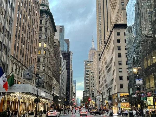 Nova Iorque Sep Edifícios Manhattan Nova Iorque Como Visto Setembro — Fotografia de Stock