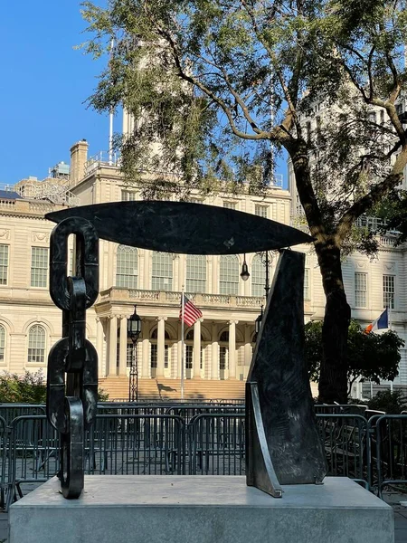 New York Oct Brighter Days Sculpture Exhibit Melvin Edwards City — Stock Photo, Image