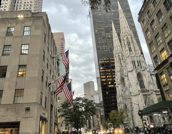 Nova Cidade Iorque Maio Catedral São Patrício Nova York Vista — Fotografia de Stock