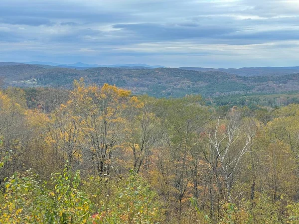 Vue Des Couleurs Automne Mohawk Overlook Goshen Connecticut — Photo