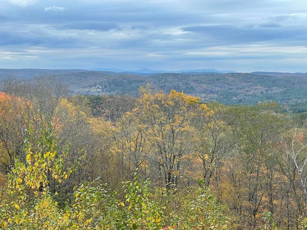 Blick Auf Herbstfarben Vom Mohawk Overlook Goshen Connecticut — Stockfoto