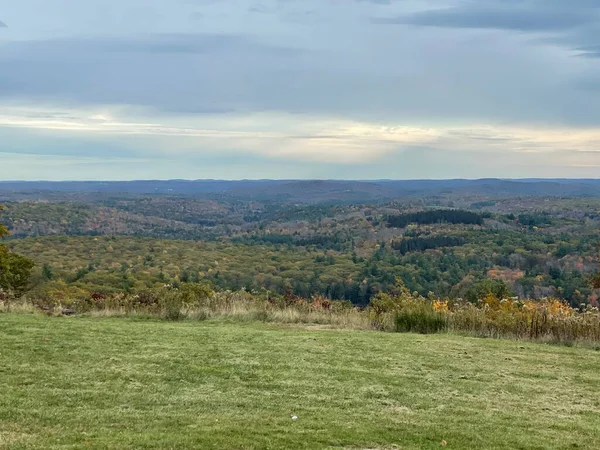 Vista Das Cores Queda Mohawk Overlook Goshen Connecticut — Fotografia de Stock