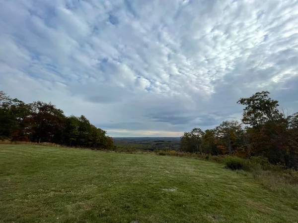 Vista Das Cores Queda Mohawk Overlook Goshen Connecticut — Fotografia de Stock
