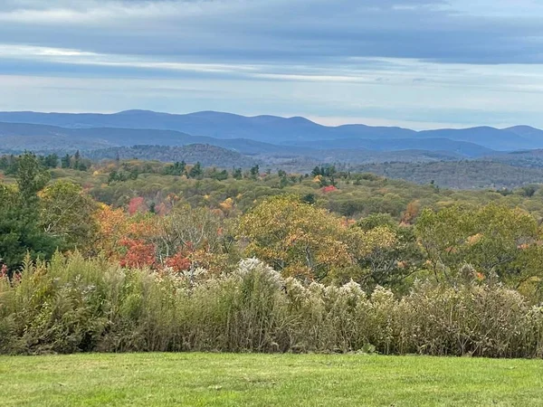 Vista Das Cores Queda Mohawk Overlook Goshen Connecticut — Fotografia de Stock