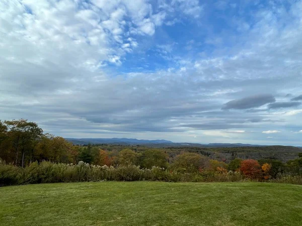 Blick Auf Herbstfarben Vom Mohawk Overlook Goshen Connecticut — Stockfoto