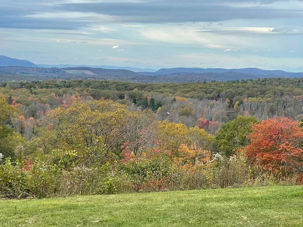 Vue Des Couleurs Automne Mohawk Overlook Goshen Connecticut — Photo