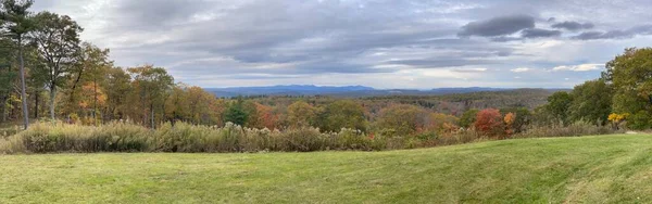 Vista Das Cores Queda Mohawk Overlook Goshen Connecticut — Fotografia de Stock