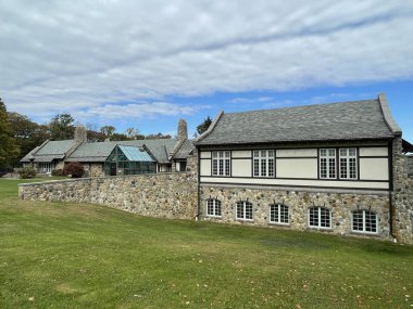 New Canaan CT - 24 Ekim 2021 'de New Canaan, Connecticut' taki Waveny Park 'taki Lapham Toplum Merkezi.