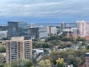 STAMFORD, CT - 27 Ekim 2021 'de Stamford, Connecticut' ın görüntüsü.