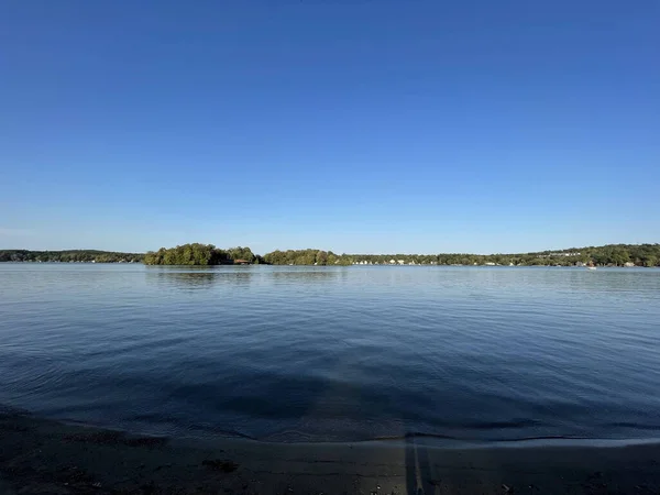 Vista Para Orla Marítima Seamster Park East Hampton Connecticut — Fotografia de Stock