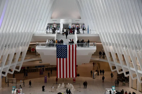 New York Nov Oculus Westfield World Trade Center Transportation Hub — Fotografia de Stock