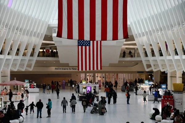 Nueva York Nov Oculus Del Westfield World Trade Center Transportation —  Fotos de Stock