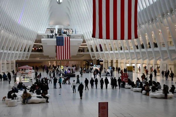 New York Nov Oculus Westfield World Trade Center Transportation Hub — Fotografia de Stock