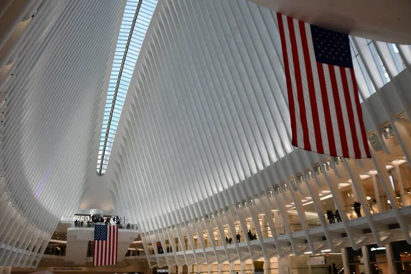 Nueva York Nov Oculus Del Westfield World Trade Center Transportation —  Fotos de Stock