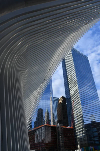 Nueva York Nov Oculus Del Westfield World Trade Center Transportation — Foto de Stock