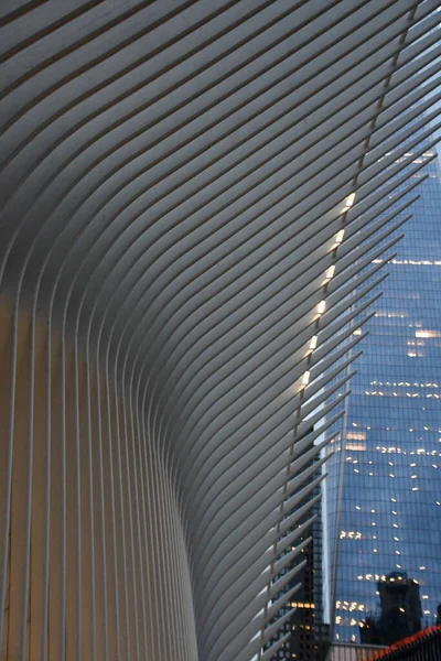 New York Nov Oculus Westfield World Trade Center Transportation Hub — Stockfoto