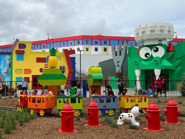 GOSHEN, NY - 14 Mayıs 2022 'de Goshen, New York' taki Legoland 'da Bricktopia.