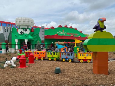 GOSHEN, NY - 14 Mayıs 2022 'de Goshen, New York' taki Legoland 'da Bricktopia.