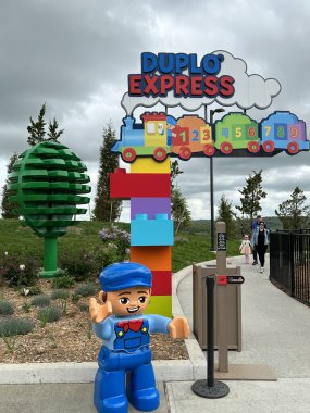 GOSHEN, NY - 14 Mayıs 2022 'de Goshen, New York' taki Legoland 'da Bricktopia.