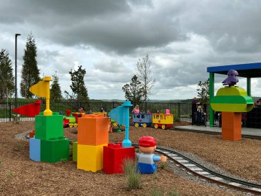 GOSHEN, NY - 14 Mayıs 2022 'de Goshen, New York' taki Legoland 'da Bricktopia.