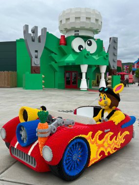 GOSHEN, NY - 14 Mayıs 2022 'de Goshen, New York' taki Legoland 'da Bricktopia.