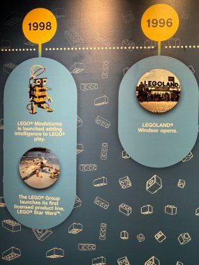 GOSHEN, NY - 14 Mayıs 2022 'de görüldüğü gibi Lego Fabrikası Macera Gezisi Goshen, New York' ta.