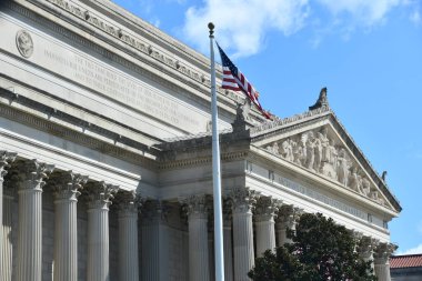 WASHINGTON, DC - 2 Nisan 2021 'de görüldüğü gibi, Washington DC' deki Amerika Birleşik Devletleri arşivleri.