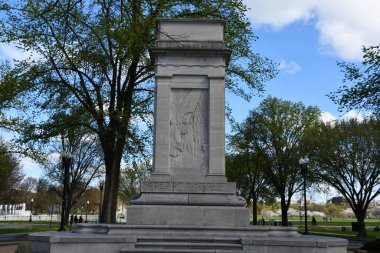 WASHINGTON, DC - 3 Nisan 2021 'de Washington DC' de görülen John Paul Jones Anıtı.