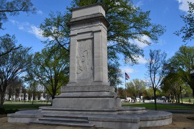 WASHINGTON, DC - 3 Nisan 2021 'de Washington DC' de görülen John Paul Jones Anıtı.