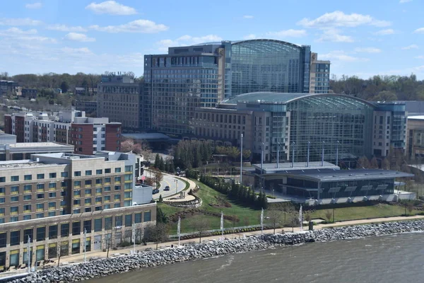 stock image OXON HILLS, MD - APR 2: National Harbor in Oxon Hills, Maryland, as seen on April 2, 2021.