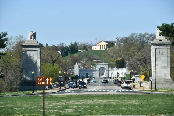 华盛顿特区 Rpa 2021年4月2日看到的华盛顿特区阿灵顿纪念桥 — 图库照片