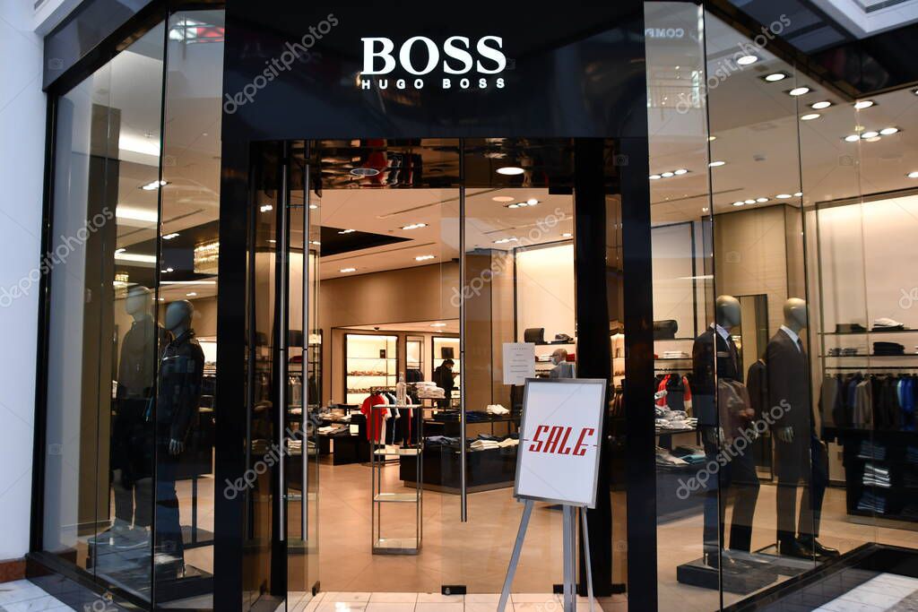 MCLEAN VA APR 2 Hugo Boss store at Tysons Galleria shopping mall in McLean, Virginia, as seen