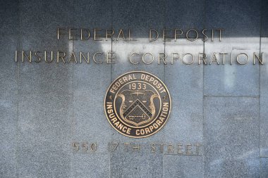 WASHINGTON DC - 3 Nisan 2021 'de Washington' da görülen Federal Mevduat Sigorta Şirketi (FDIC).