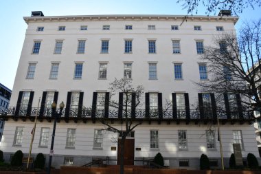 WASHINGTON DC - 3 Nisan 2021 'de görüldüğü üzere, Washington' daki Birleşik Devletler Ticaret Temsilciliği.