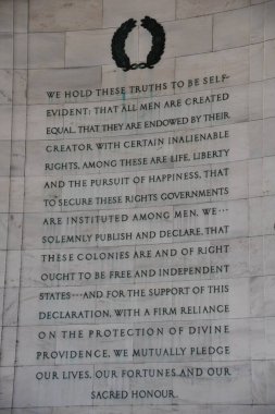WASHINGTON DC - 4 Nisan 2021 'de Washington DC' de görülen Thomas Jefferson Memorial.